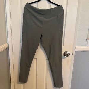 Asics Olive Green High-Waist Leggings